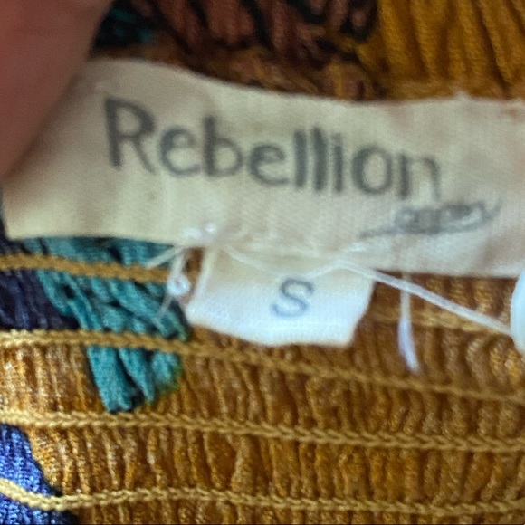 Mustard Yellow Floral Maxi Dress, Size Small - Picture 3 of 3